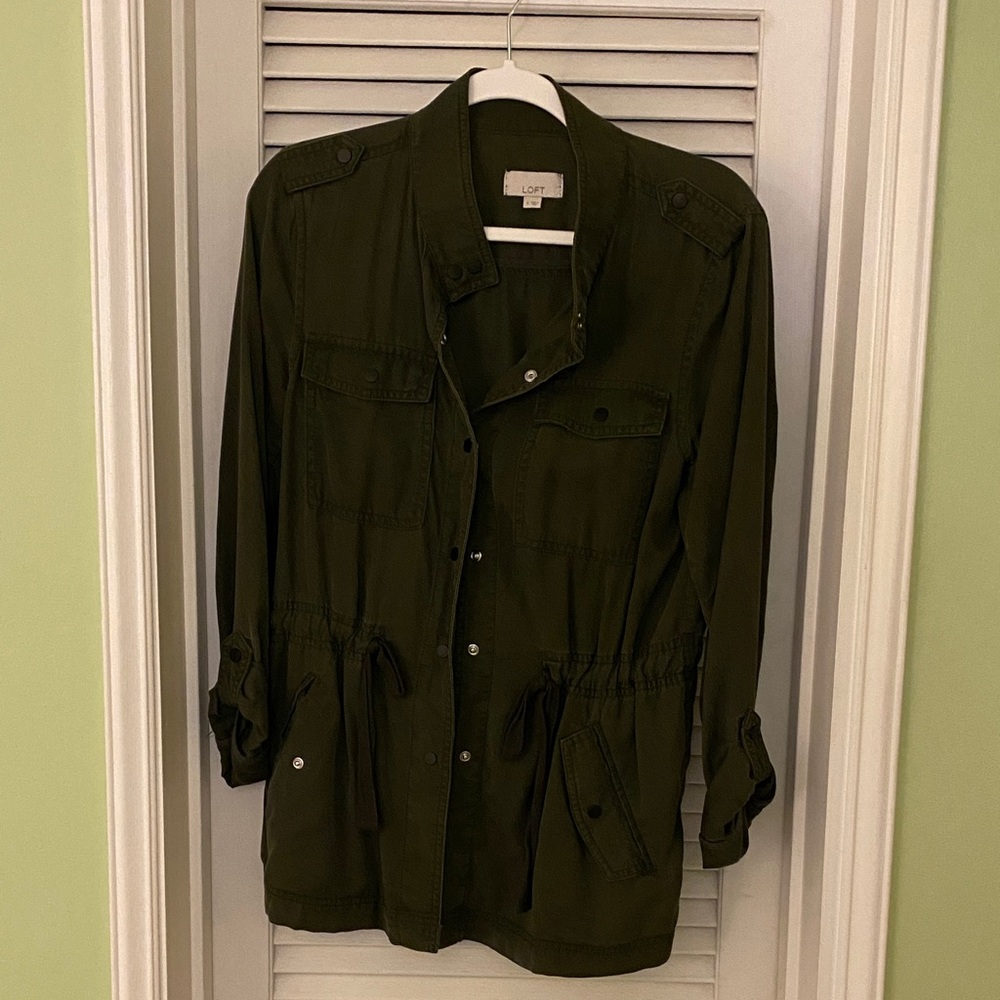 LOFT Women's Dark Green Utility Jacket